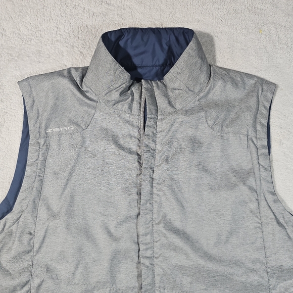 Zero Restriction Kiely Water Repellent Reversible Vest Blue / Gray Men's XL - Picture 4 of 12